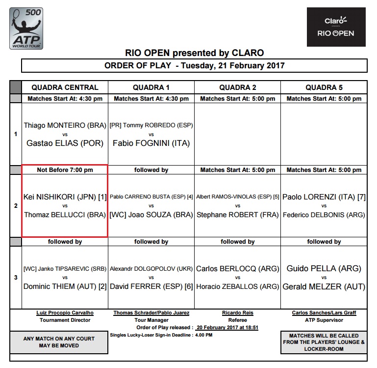 錦織のリオオープン初戦を無料で観るには