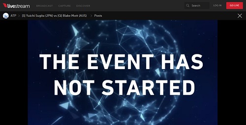 the event has not started