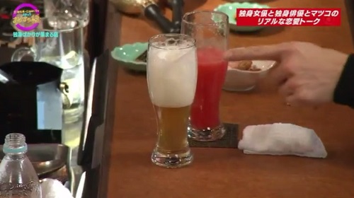9月29日 天海祐希・石田ゆり子のスナックあけぼの橋 泡だらけのビール