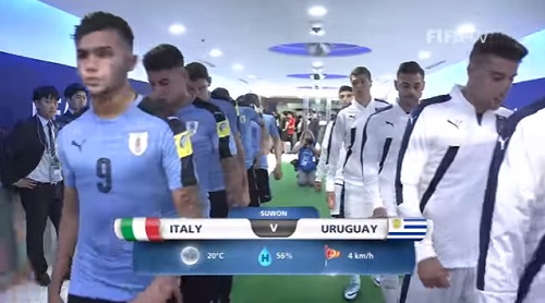 FIFA U-20 ワールドカップ 韓国大会2017 5月21日(日) グループD イタリア vs ウルグアイ戦 試合結果、ゴールシーン