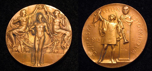1912年ストックホルムオリンピックの金メダル