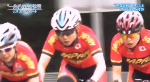 NHK 日本女子団体パシュート 自転車トレーニング中も隊列を意識