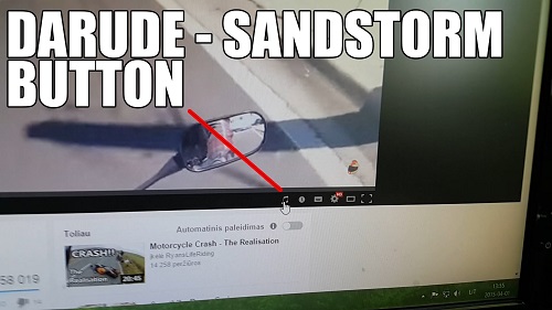 YouTubeの2015年エイプリルフールネタ Darude - Sandstormボタン