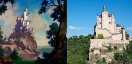 ディズニーの白雪姫の城のモデルと言われているスペイン・セゴビアのアルカサル