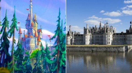 ディズニーの美女と野獣の城のモデルと言われているフランス・シャンボール城