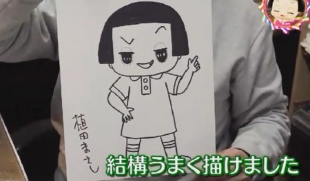 第78回 NHK「チコちゃんに叱られる！」植田まさし先生が直筆で描いたチコちゃんイラスト
