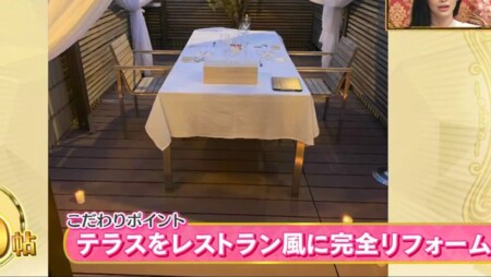 EXILE SHOKICHIの自宅 テラスをレストラン風に完全リフォーム
