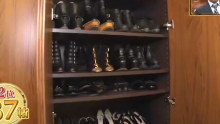 ダレノガレ明美の自宅 靴は全て靴箱に収納
