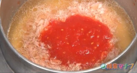 相葉マナブ 第14回釜飯グランプリのレシピ全6種類 丸ごとブロッコリー釜飯 ツナ缶とトマト缶を入れる