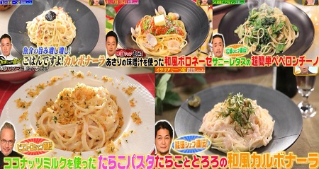 ジョブチューン イタリアンシェフのパスタソースアレンジレシピ全5種類の作り方 優勝レシピは