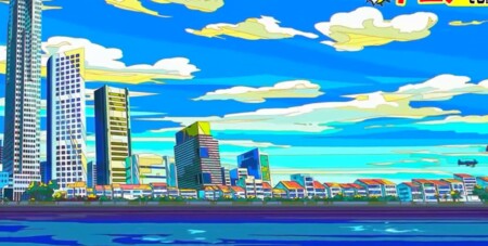 林修の今でしょ講座 プロが選ぶ日本アニメの歴史を変えたすごいアニメ14作品 グレートプリテンダーの浮世絵・版画的な背景