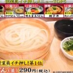 ジョブチューン 2021 丸亀製麺メニュー人気ランキングベスト5の合格不合格ジャッジ結果は？