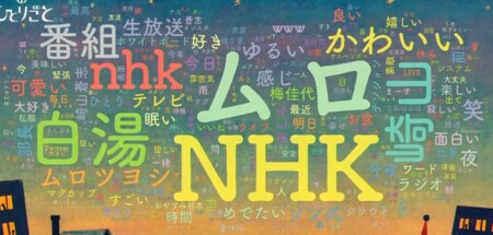 NHK今夜のひとりごと 番組のツイッタートレンド表示システム「ワードクラウド」 第1回放送その2