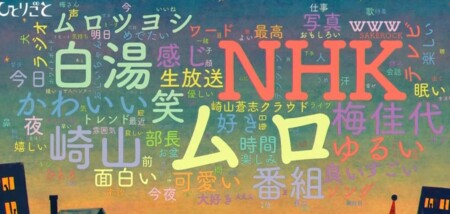 NHK今夜のひとりごと 番組のツイッタートレンド表示システム「ワードクラウド」 第1回放送その3