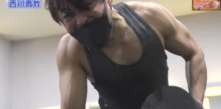 ダウンタウンDX 西川貴教の筋肉 32kgのダンベルに苦悶の表情
