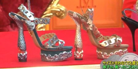 マツコの知らない世界 叶姉妹の履けない靴コレクション シャーロット・オリンピアの人魚姫の靴