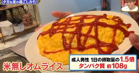 ダウンタウンDX 野田クリスタルの筋トレ用食事レシピ・米無しオムライスの作り方