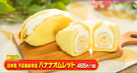 林修のニッポンドリル 伊勢丹ランキング 洋菓子5位 バナナオムレット