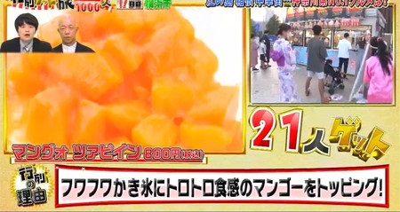 行列ゲット旅 神奈川の店一覧 台湾祭in横浜レンガ2022のマンゴーかき氷
