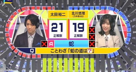 タイムショック2022秋 準決勝結果 太田裕二vs北川悠理