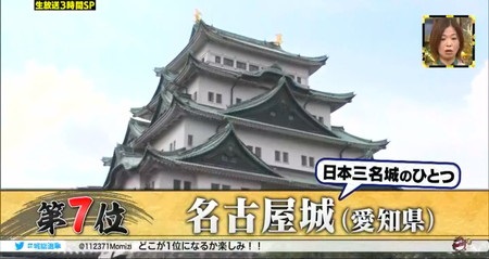 最強の城総選挙ランキング7位 名古屋城
