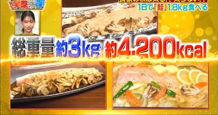 それって実際どうなの課 鮭ダイエット カロリーは1日4200kcal