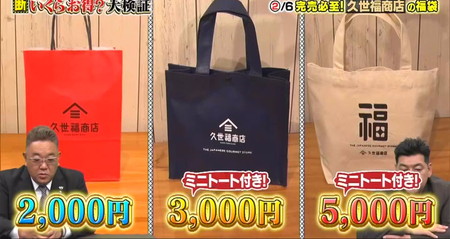 10万円でできるかな 福袋結果 久世福商店3種類