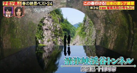 林修のニッポンドリル 絶景ランキング 新潟 清津峡渓谷トンネル