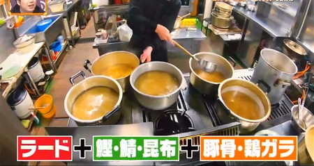ケンミンショー 静岡豚汁 桝形の作り方 3種類のスープを合わせる