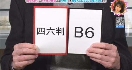 チコちゃん 紙のサイズA、Bの違いはなぜ？日本独自規格のB判と四六判