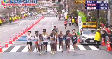 東京マラソン2023 コース通過時間 女子ハーフ