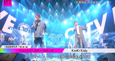 CDTV30周年 ランキング1位曲 KinKi Kids ジェットコースター・ロマンス
