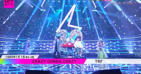 CDTV30周年 ランキング1位曲 TRF CRAZY GONNA CRAZY