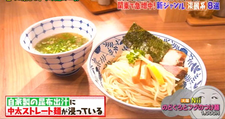マツコの知らない世界 つけ麺の東京おすすめ店 Niiの淡麗系