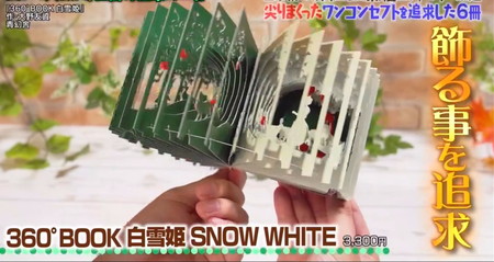 仕掛け絵本のおすすめ 360°BOOK 白雪姫 SNOW WHITE マツコの知らない世界