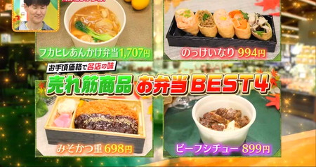 東急フードショー渋谷のおすすめ弁当ランキング4選 ヒルナンデス