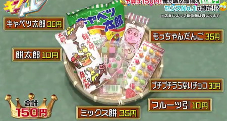 キントレ 駄菓子詰め合せ150円 餅太郎、キャベツ太郎、ミックス餅など