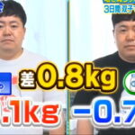 それって実際どうなの会 減塩ダイエット結果 塩抜きでザ・たっち検証は体重0.8kg差