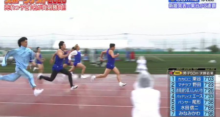 ロンハースポーツテスト2026結果 50m走優勝は栗谷、準優勝は野田クリスタル