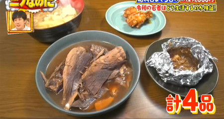 ニノなのに 菅田琳寧の節約レシピ マグロ血合の煮付け、手羽元など