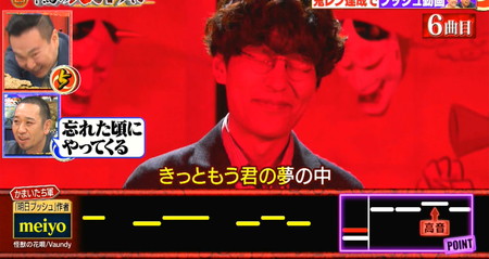 鬼レンチャン結果 meiyoは6曲目「怪獣の花唄」で失敗