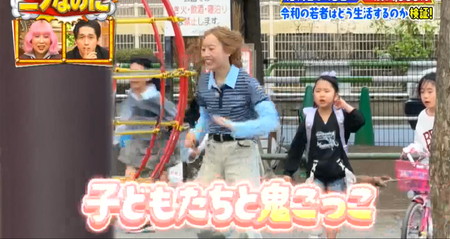 ニノなのに KEIKOは子どもたちと鬼ごっこ