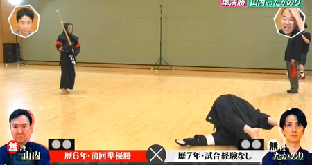 かまいガチ剣道王 たかのり転倒ハプニング