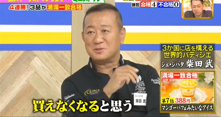 ジョブチューンのミニストップジャッジからマンゴーパフェみたいなアイスに大絶賛の審査員