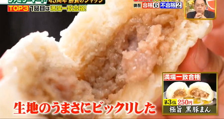 ジョブチューン ファミマの黒豚まんは生地がとにかく美味しい