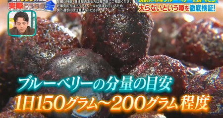 それって実際どうなの会の冷凍ブルーベリーダイエットの食べる量